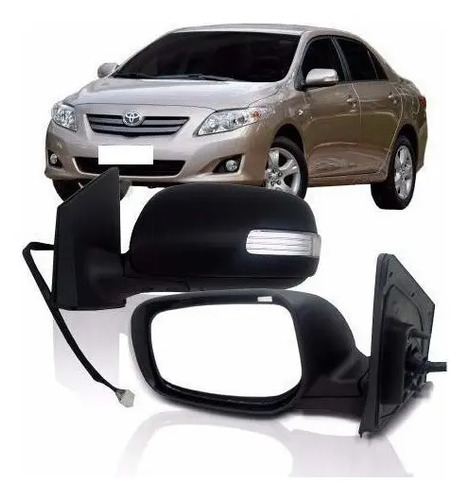 Par Retrovisor Elétrico Corolla 2009 2010 2011 2012 Retrátil